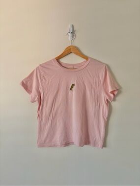 Goodie Two Sleeves Light Pink Martini Olives  Crew Tee - XL
